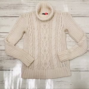 Lauren Ralph Lauren Oat Cable Knit Turtle Neck